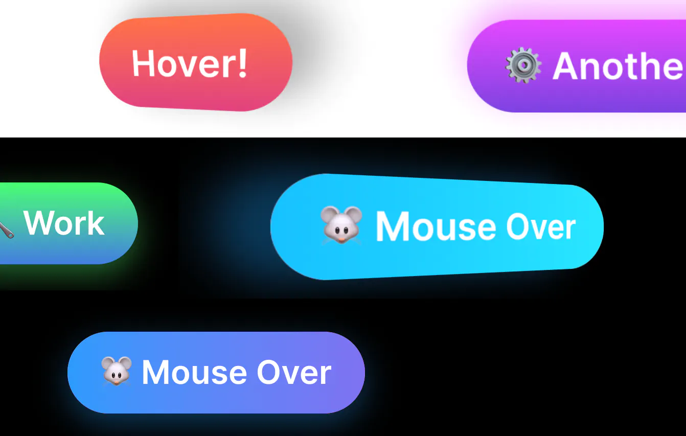 Creating 3D CSS Buttons which Move as you Mouse Over