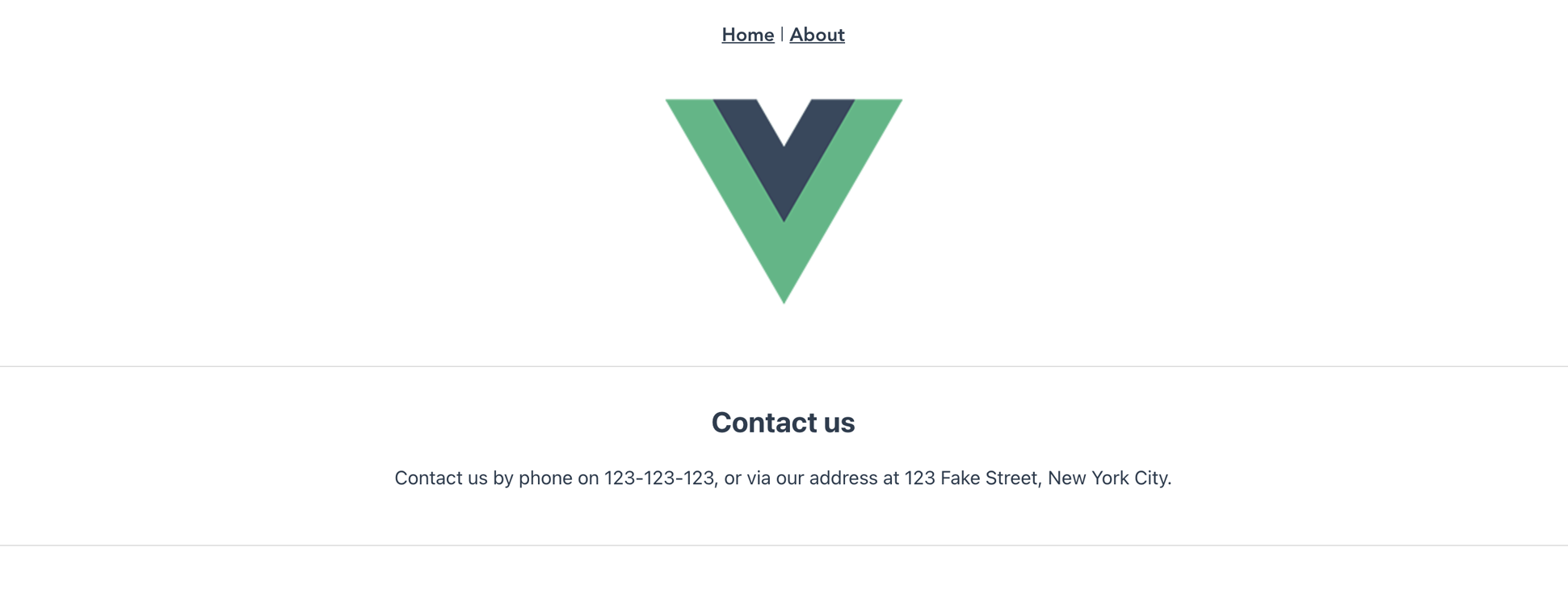 Creating a new page in your first vue app